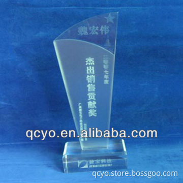 Wholesale customize acrylic trophy blanks,cheap acrylic trophy from China